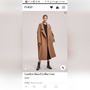 NWT Nap Loungewear wool jacket